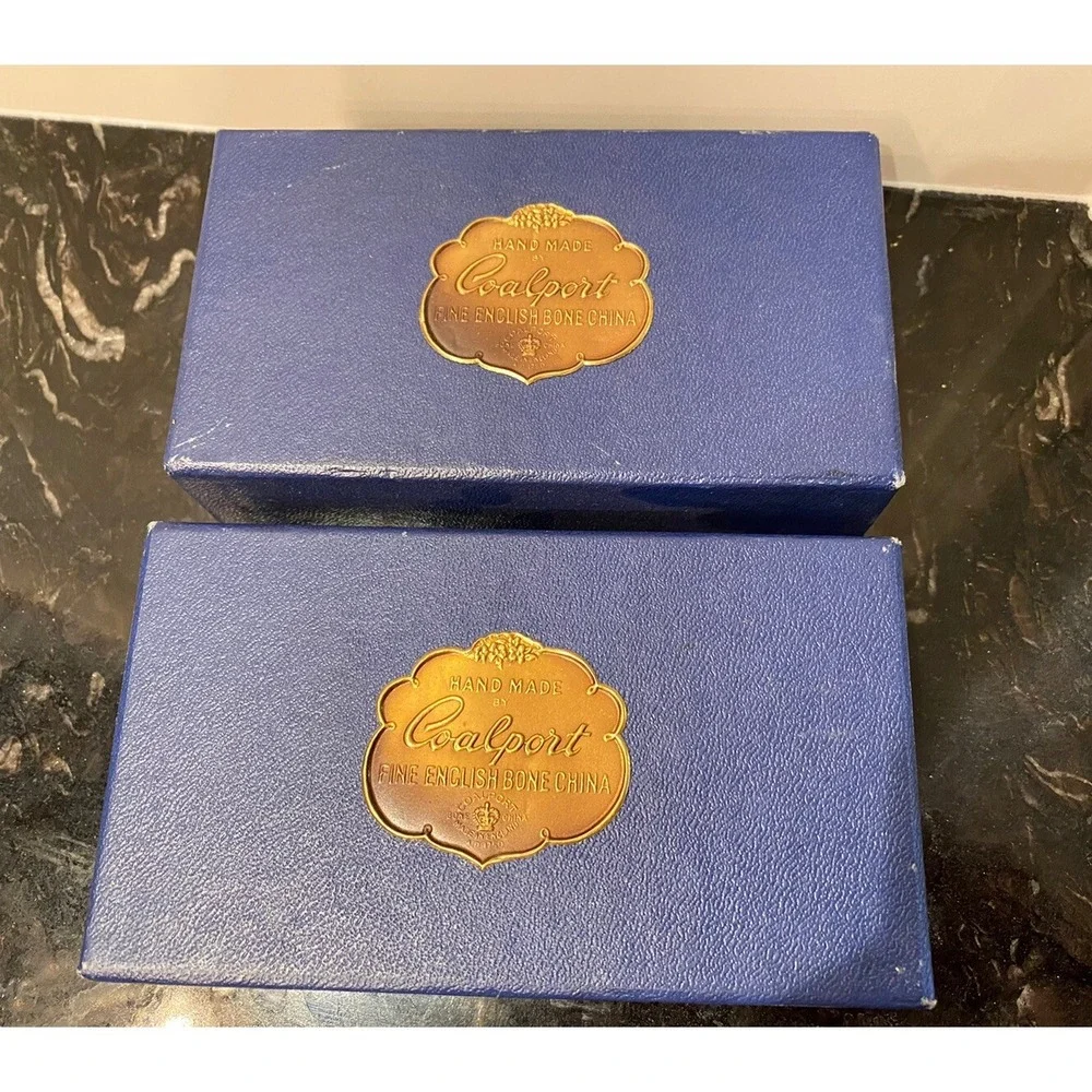 Vintage Coalport Fine Bone China Ludlow Napkin Rings Set of 4 England